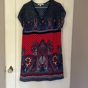 Paisley Pattern Black Rainn Dress